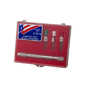 Hot Melt Nozzle Cleaning Kit, w/ Vice, Includes (3) Probe Sizes - Image 1